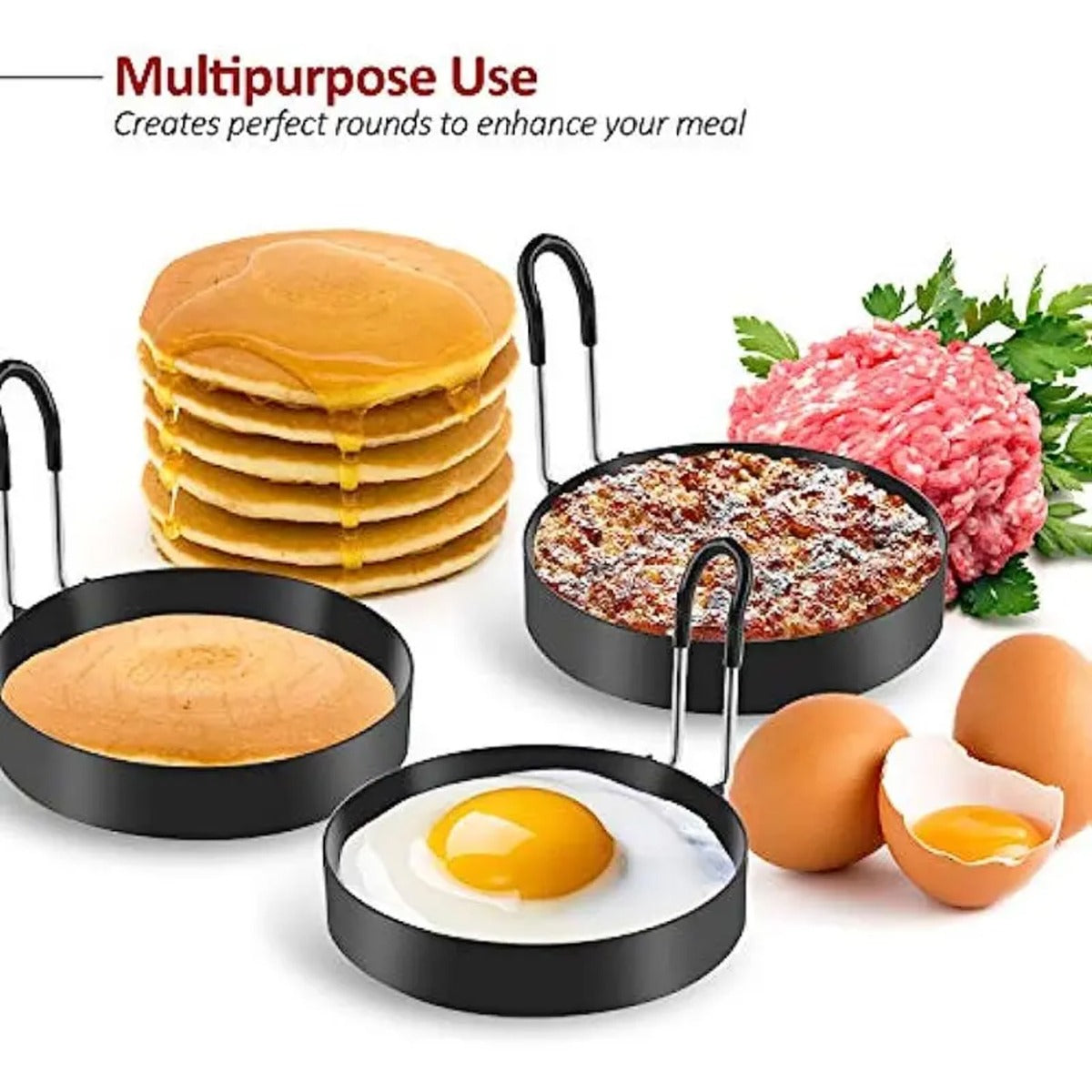 1pcs, Stainless Steel Egg Cooking Rings