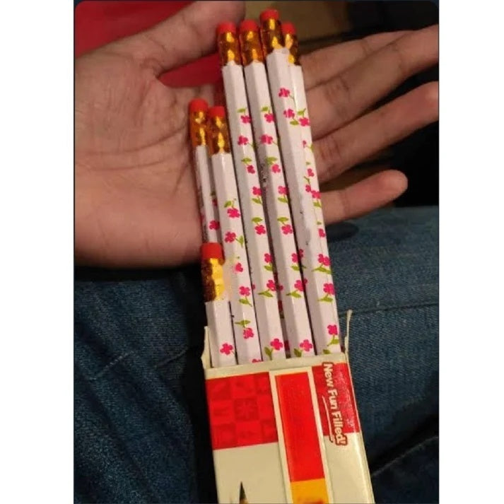Flora Classic Dark Smooth Pencils with Free Sharpener and Scale