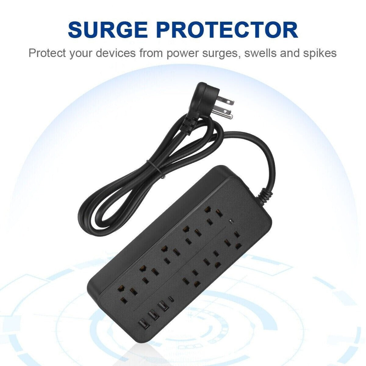 USB Surge Protector Power Strip