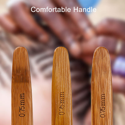5Pcs DIY Hook Bamboo Handle
