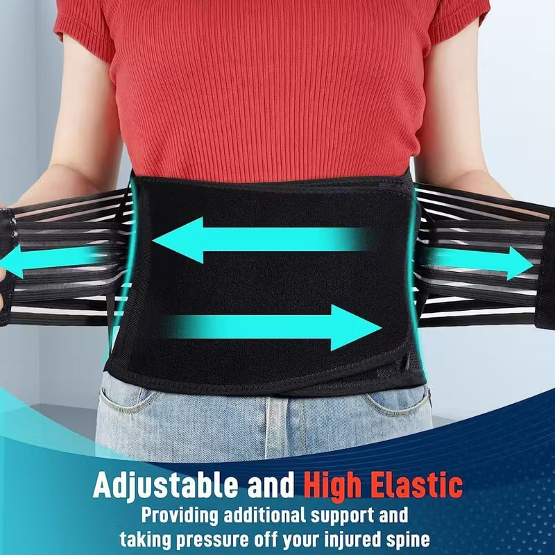 Back Support Belt With Adjustable Straps-XL