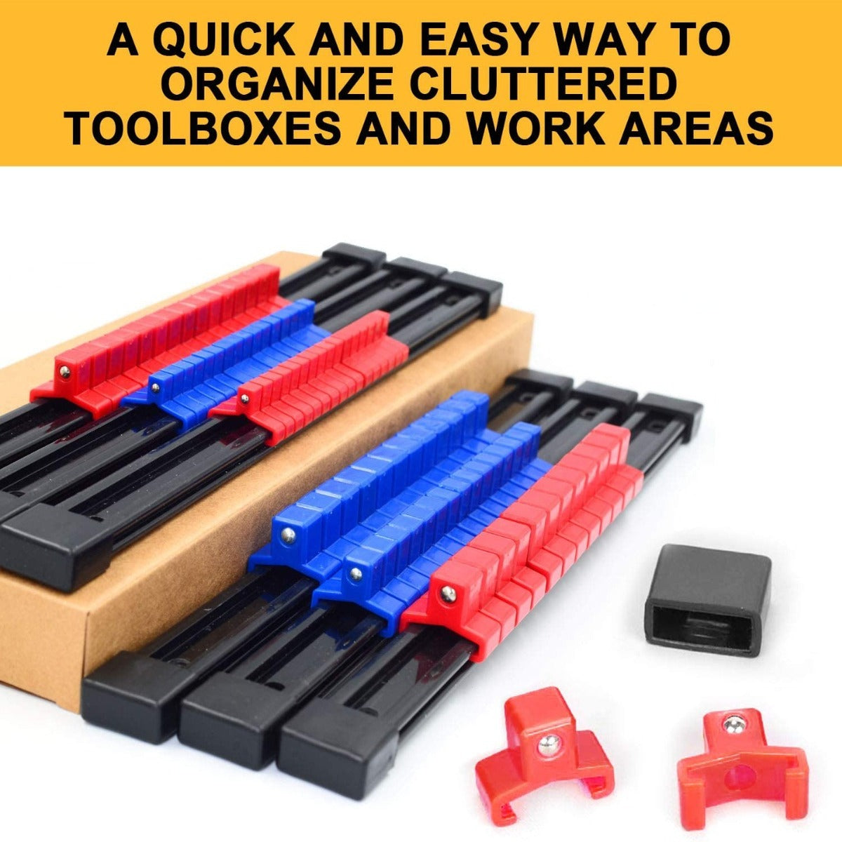 6PC ABS Socket Organizer Drive Socket Holder