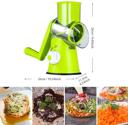 3-in-1 Vegetable Shredder-Green