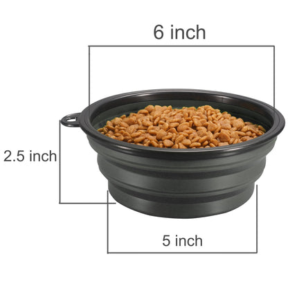 New Designed Food Grade Silicone Pet Bowl -Black
