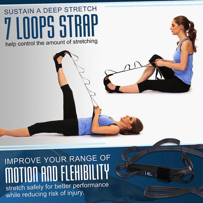 Foot and Calf Stretching Strap with Foot Cradle