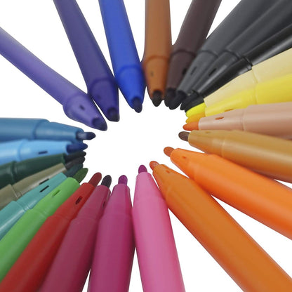 Sketch Pens with Free Stencil 24 Shades