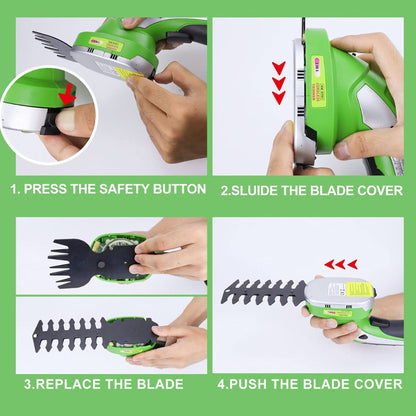 2 in 1 Cordless Grass Shear & Shrubbery Trimmer