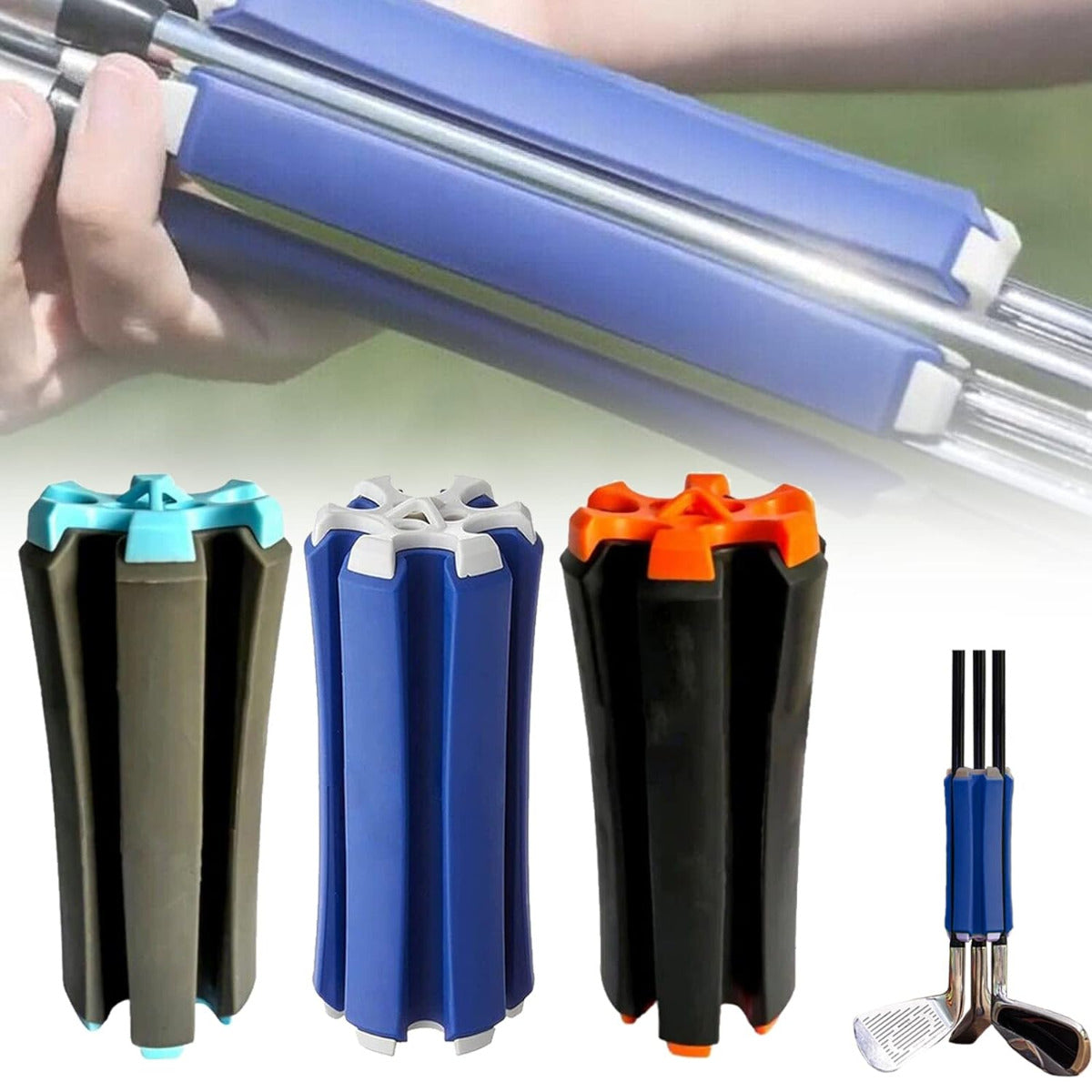 Portable Golf Club Retainer Clips