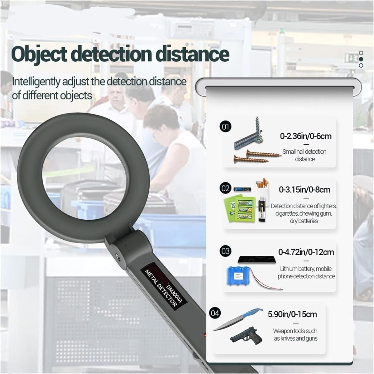 Handheld Folding Metal Position Detector High - Accuracy Metal Finder Portable Multifunctional