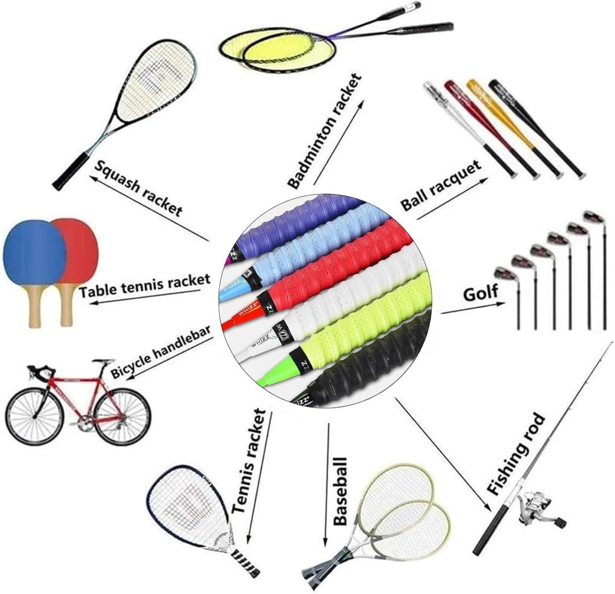 Anti-slip Tennis Racket Overgrip Badminton