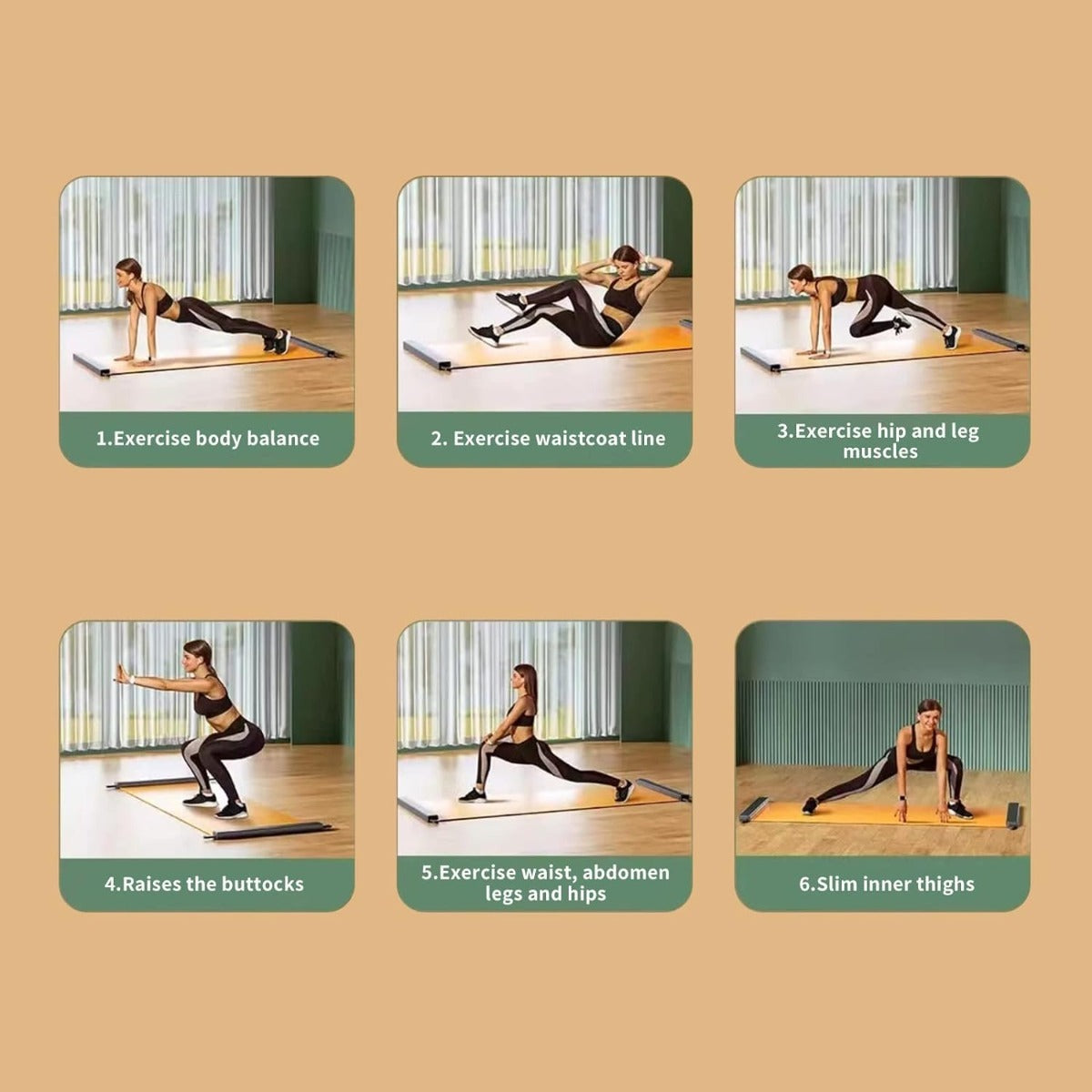 Fitness Skating Training Board Sliding Mat