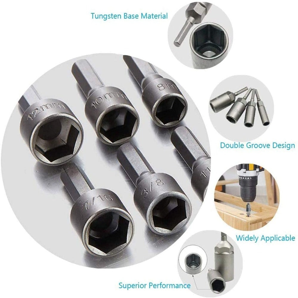 14 PCS Power Nut Driver Bit Set