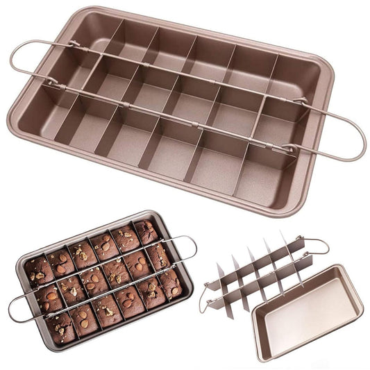 Non Stick Brownie Pans with Dividers Baking Pan