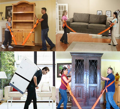 2-Person Shoulder Moving and Lifting Straps for Furniture