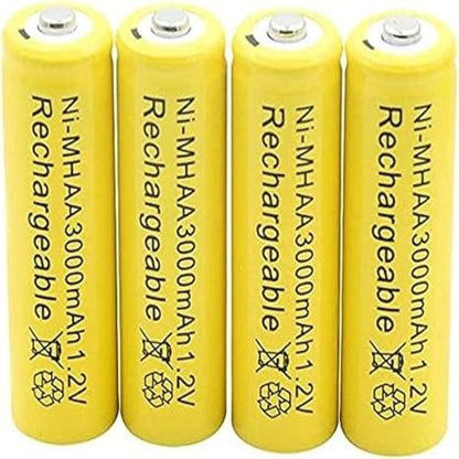 Ni-MH AA 3000mAh 1.2V Rechargeable Batteries (4 Pack)