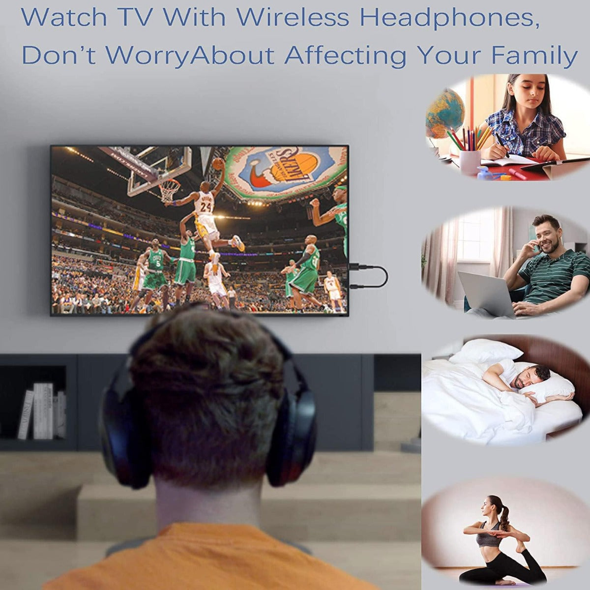 4-in-1 Wireless Stereo Audio Transmitter Receiver Adapter