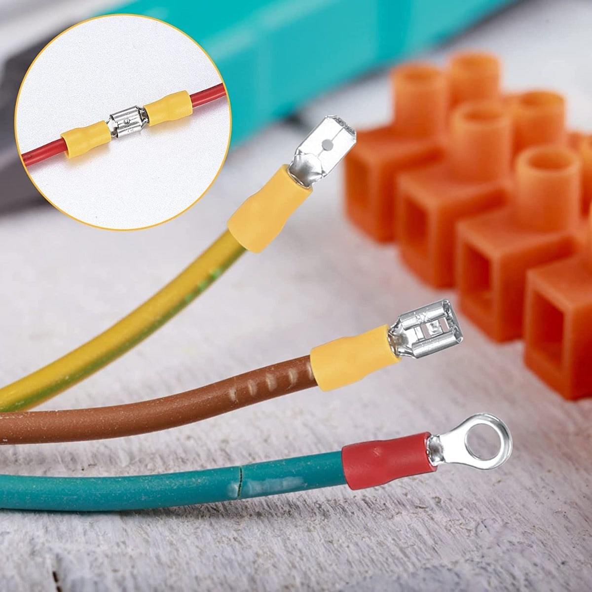 280pcs Box Assorted Spade Terminals Insulated Cable Connector