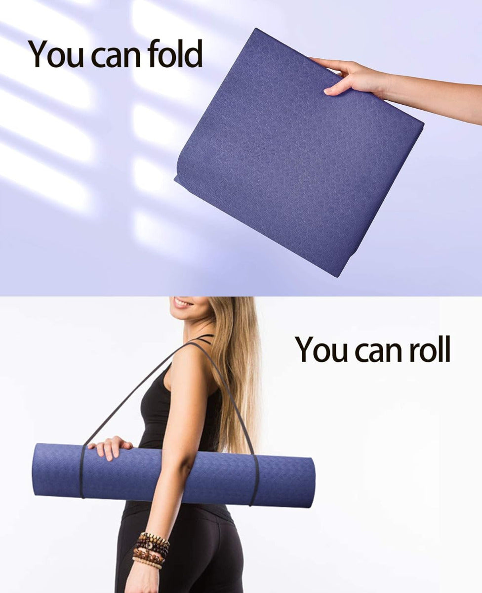 Travel Yoga Mat Non Slip Foldable
