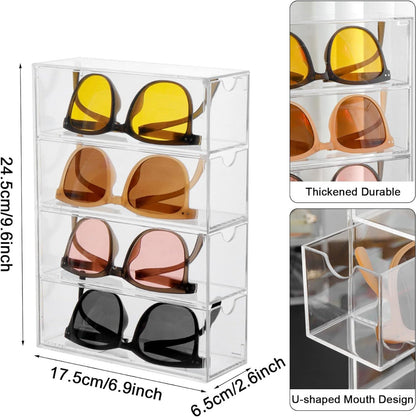 1Pcs Multi-Layer Sunglasses Organizer Rack Plastic storage