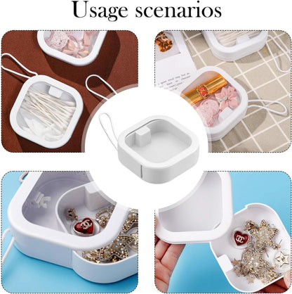 Portable Travel Qtip Holder Any Smell Item Store Box