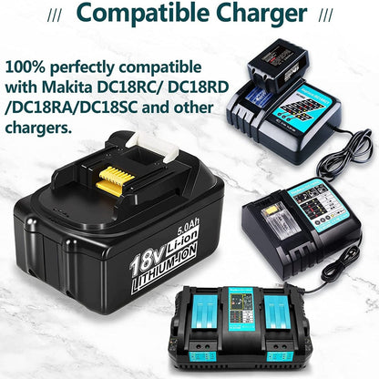 18V 5.0Ah Replacement Battery for Cordless Power Tools