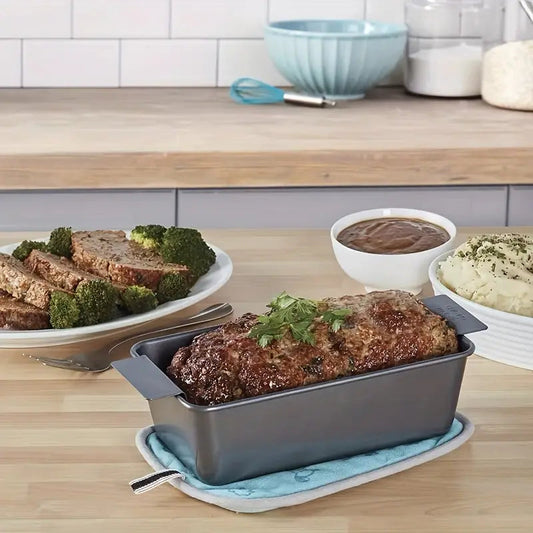 Meatloaf Pan Bread Pan Large Healthy Coating Meatloaf Pan With Drain Drip Tray
