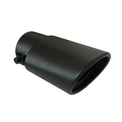 Black Universal Car Exhaust SS Tail Muffler Tip Pipe Car Vehicle Throat Exhaust System