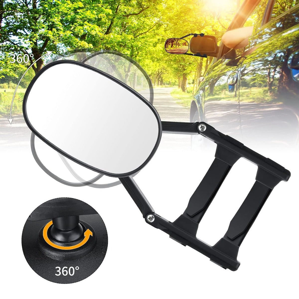 Universal Clip-on Towing Mirrors Extension