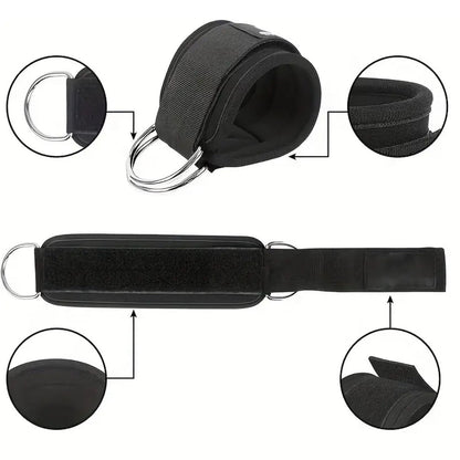 Comfortable Fitness Ankle Straps with D-Ring Cuffs
