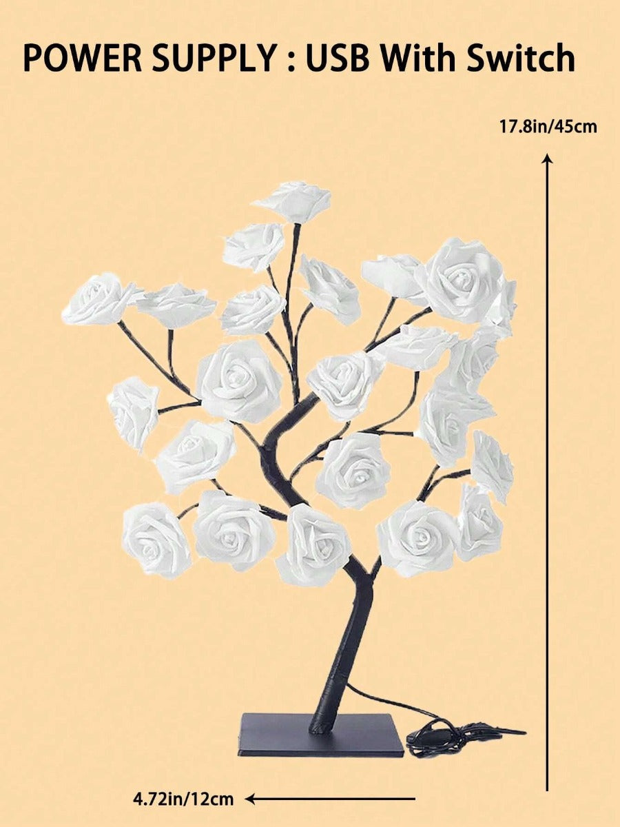 24 Rose LED Tree Desk Lamp