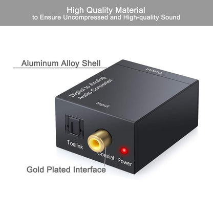 Digital to Analog Audio Converter Adapter