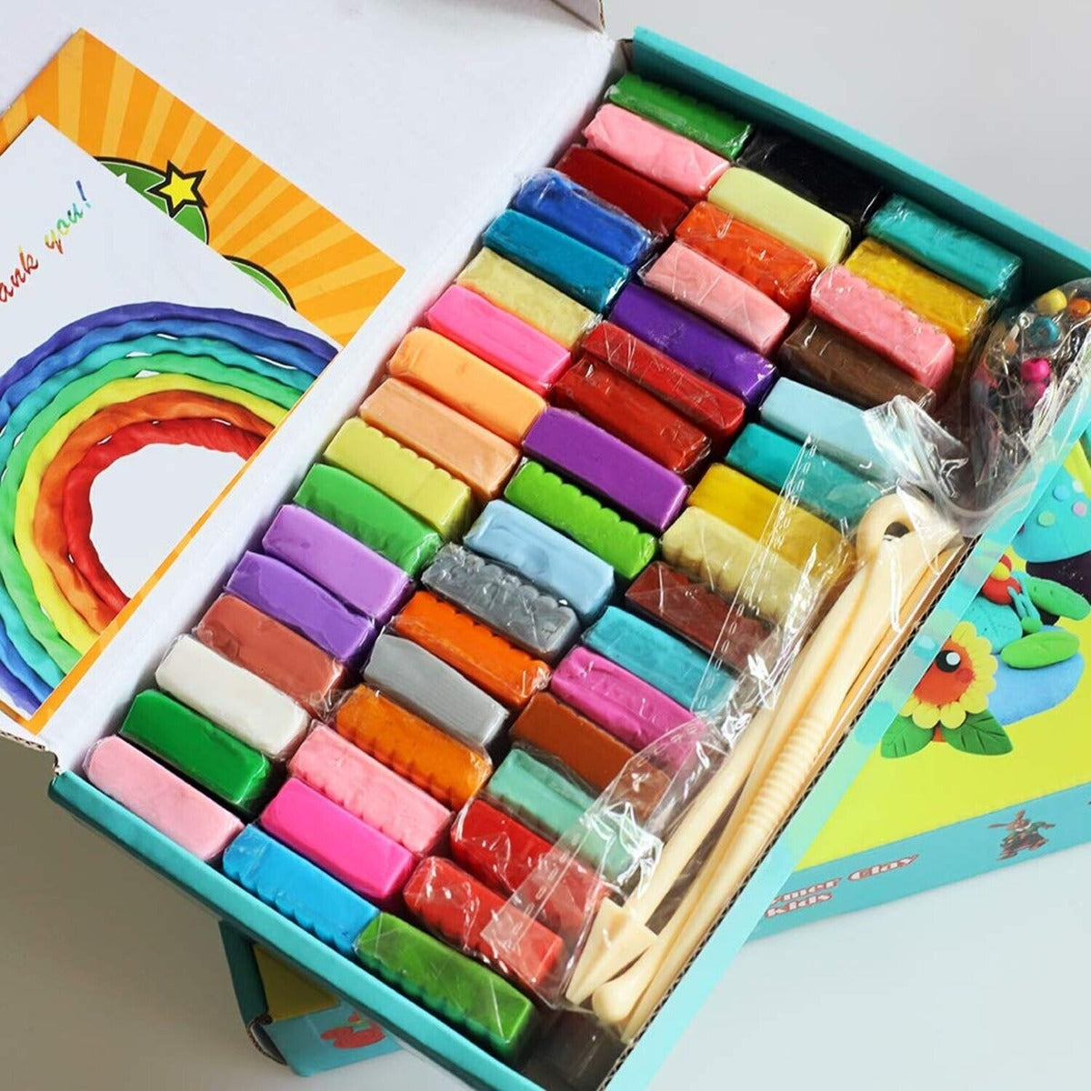 Polymer Clay Starter Kit, 50 Colors