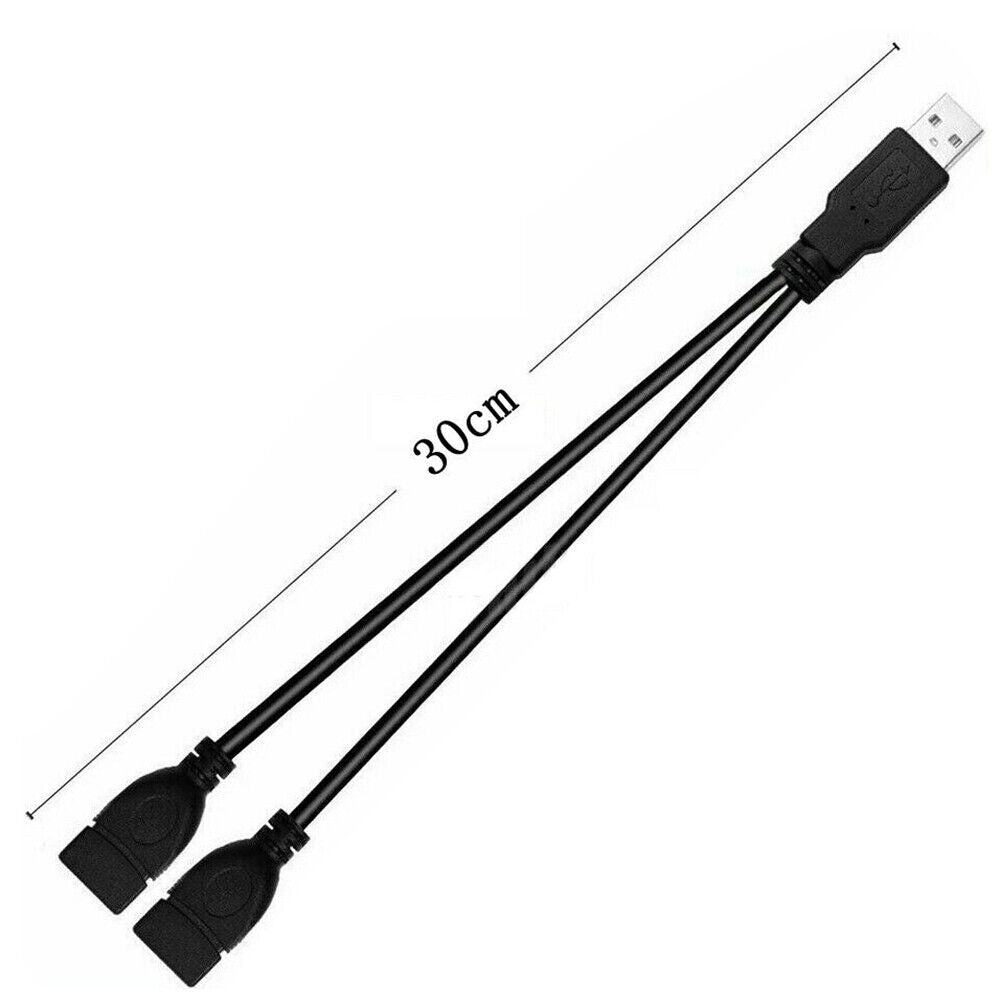 USB Extension A-Male To 2 A-Female
