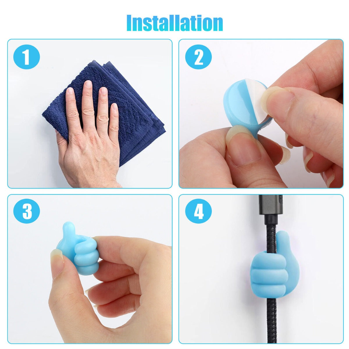 Thumb Shape Self Adhesive Hook