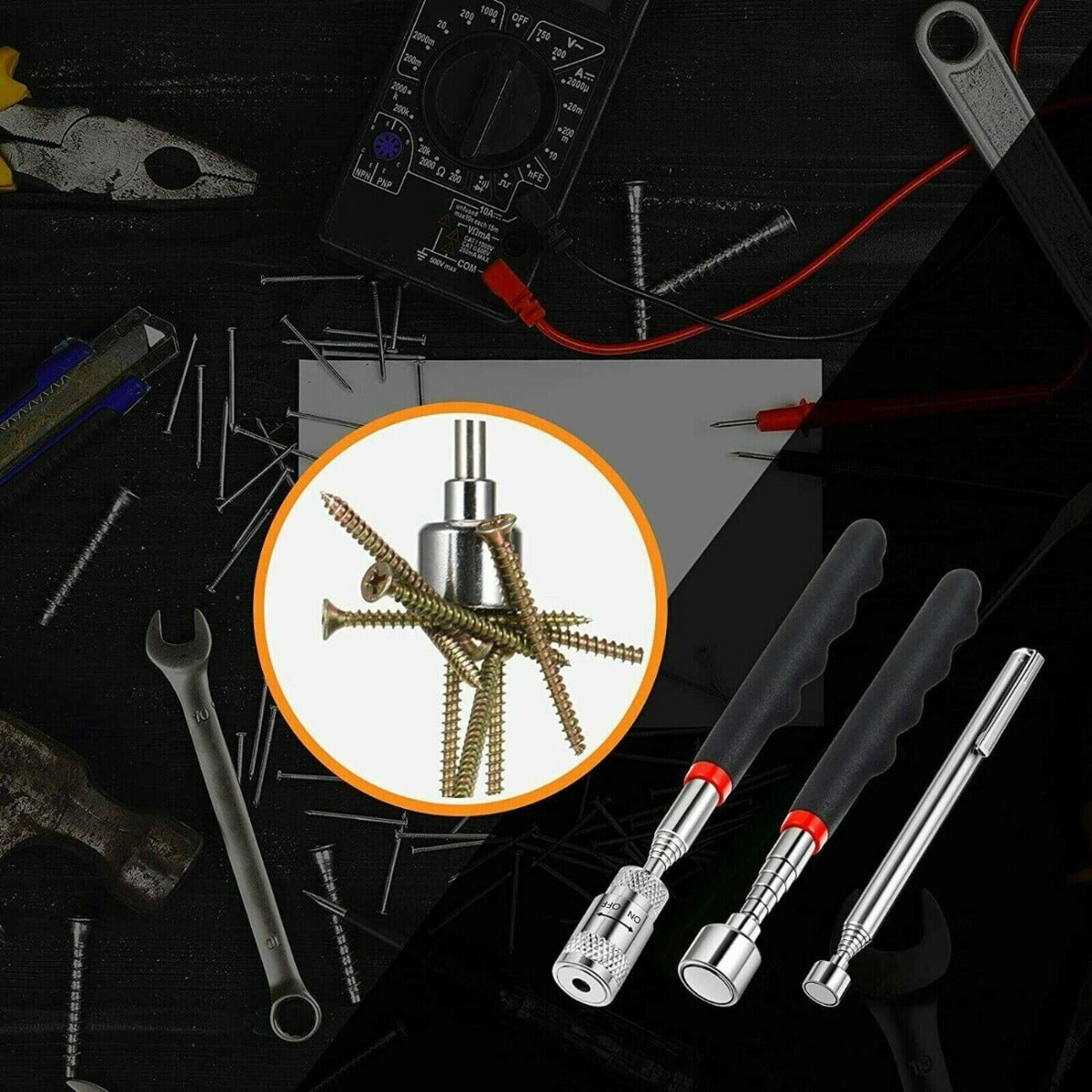 3PCS/OPP Magnet Telescopic Pick Up Tools
