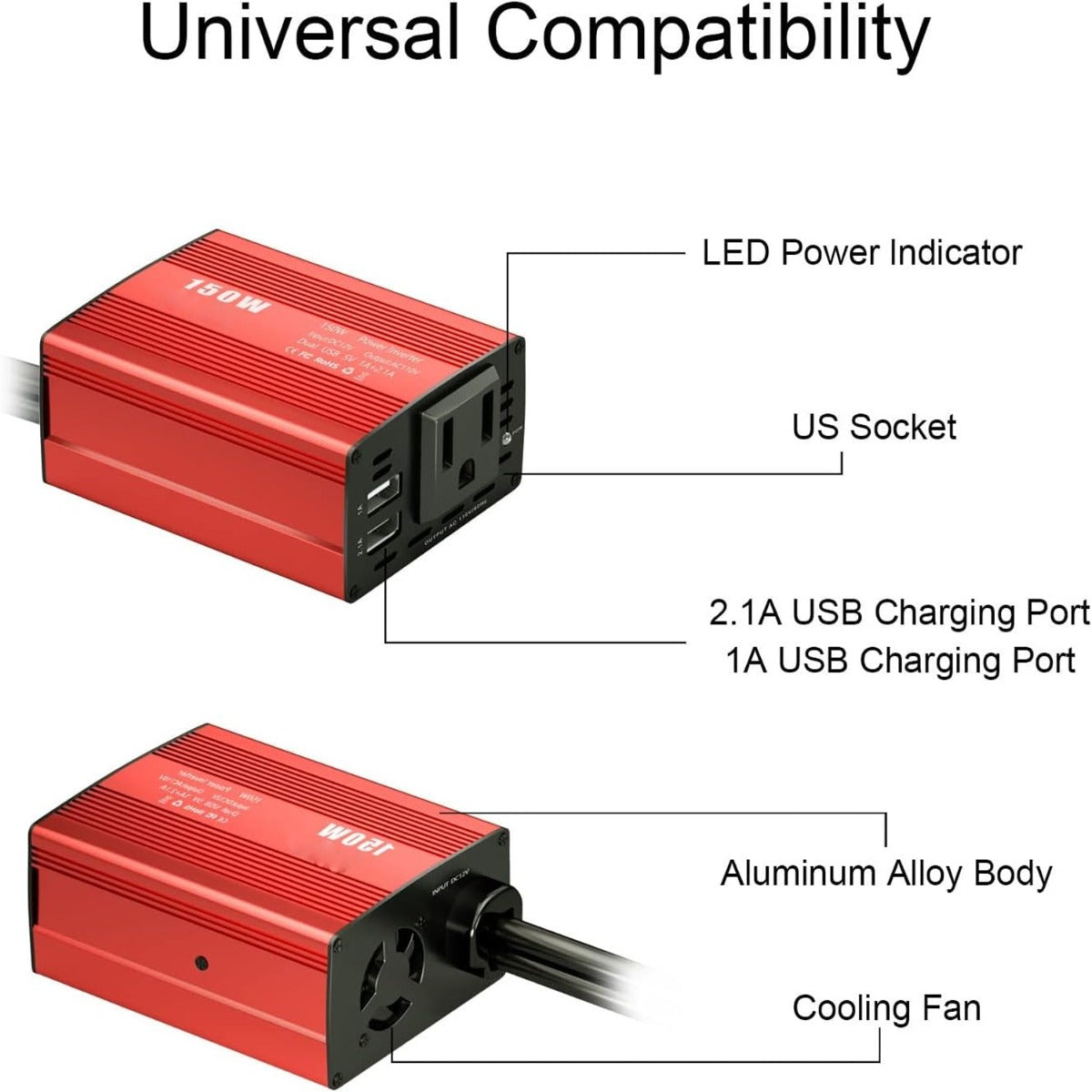 150W Car Power Inverter