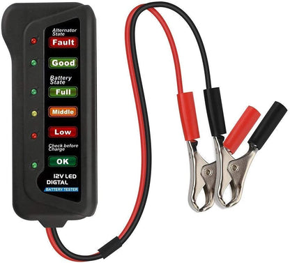 12V Digital Battery Alternator Tester