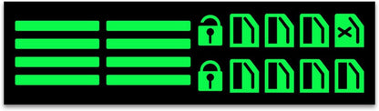 Car Window Button Luminous Sticker Lifter Switch Night Fluorescent