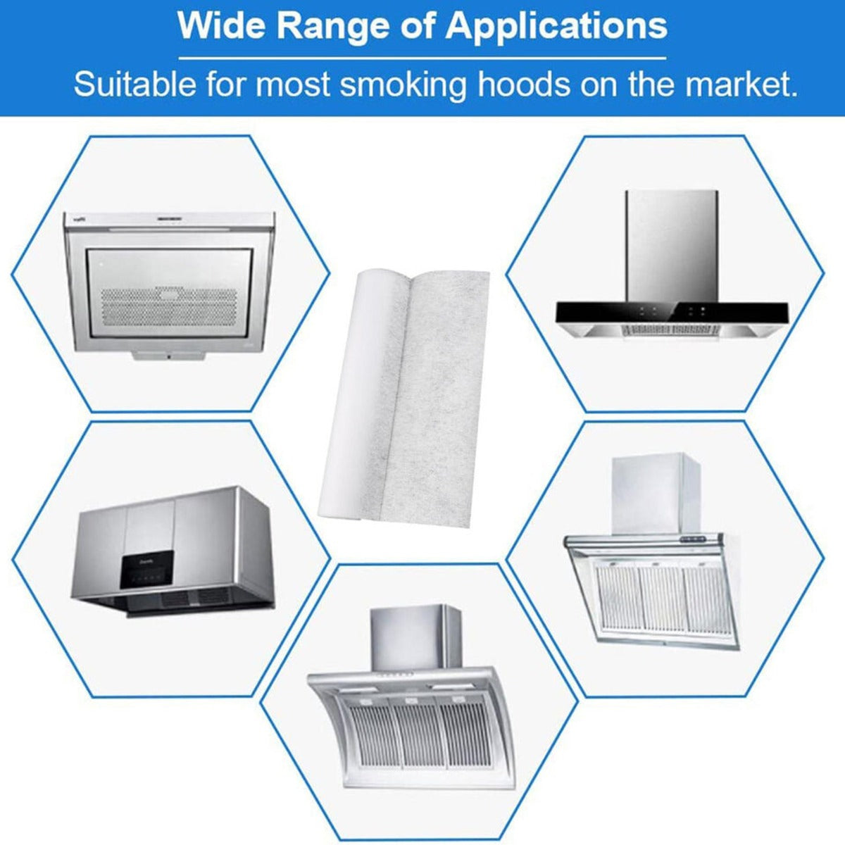 Self-cleaning Kitchen Range Hood Filter Screen Oil Suction Paper Anti Oil Stain Cotton Film Household