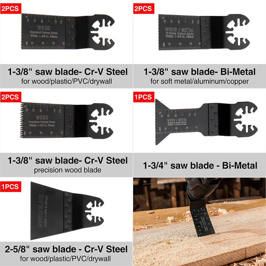 25-piece Oscillating Multitool Accessories