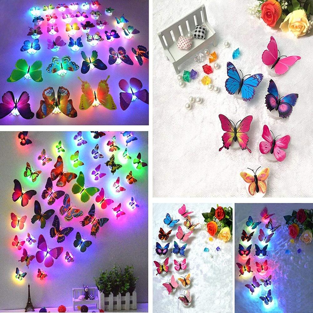 10 PCS LED Butterfly Light