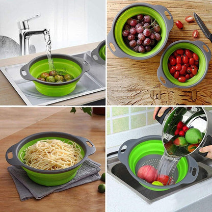 Collapsible Colander-Green