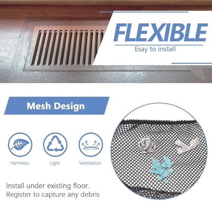 2 Pcs Floor Register Vent Cover Filter Net