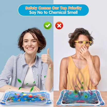 Baby Tummy Water Mat-Blue
