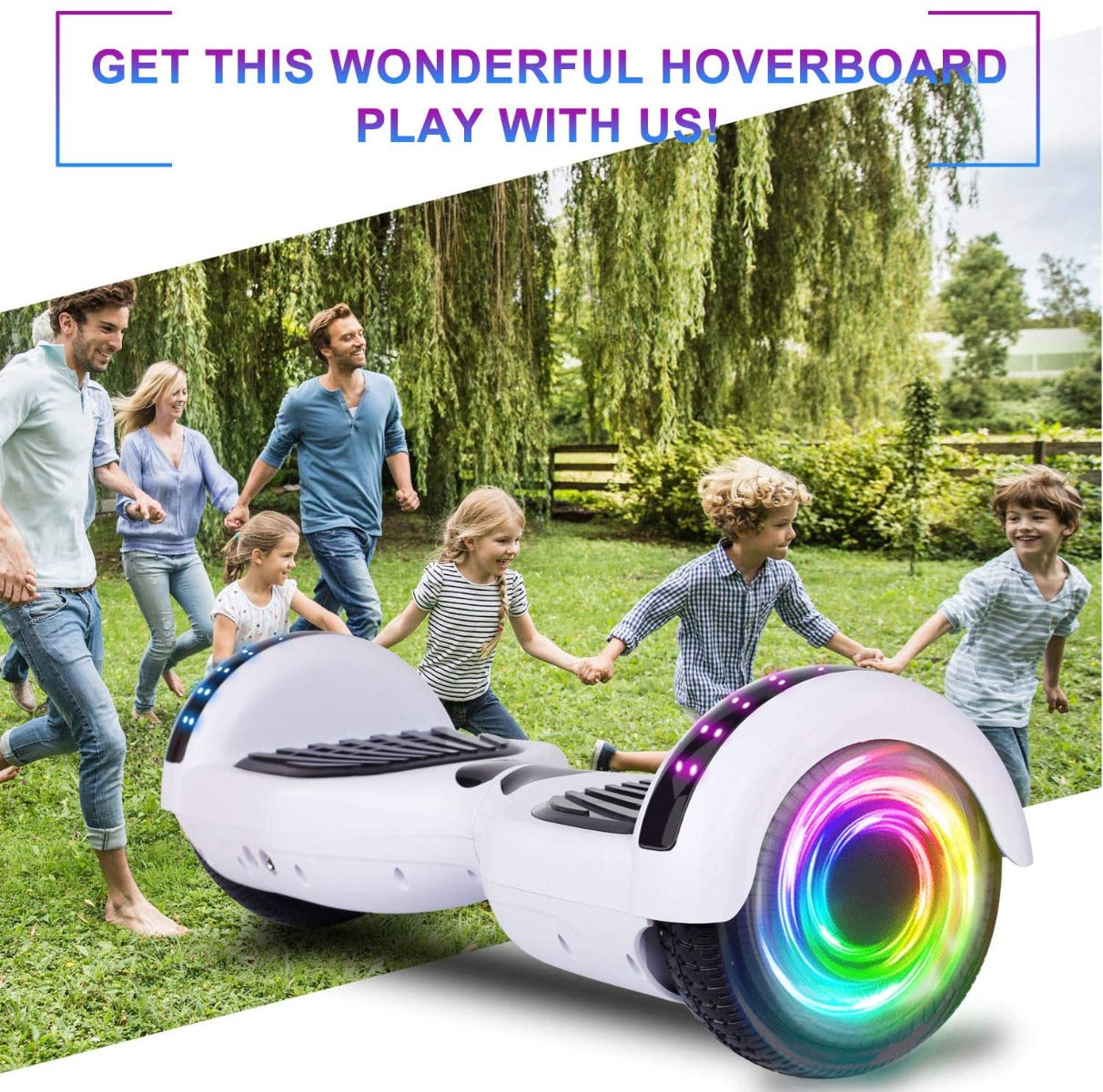 6.5" Hoverboard with Bluetooth & Colorful Lights
