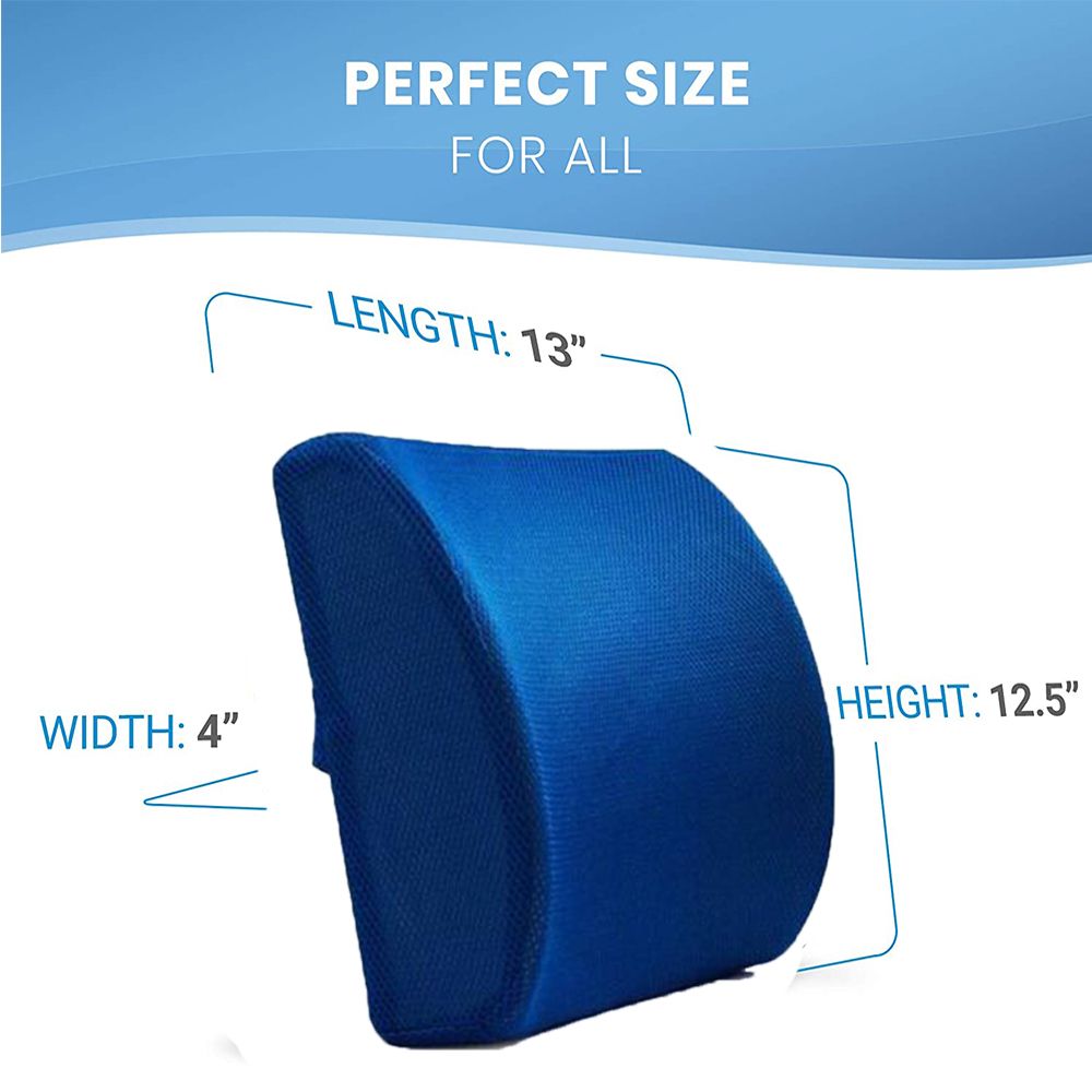 Memory Foam Seat Cushion -Blue