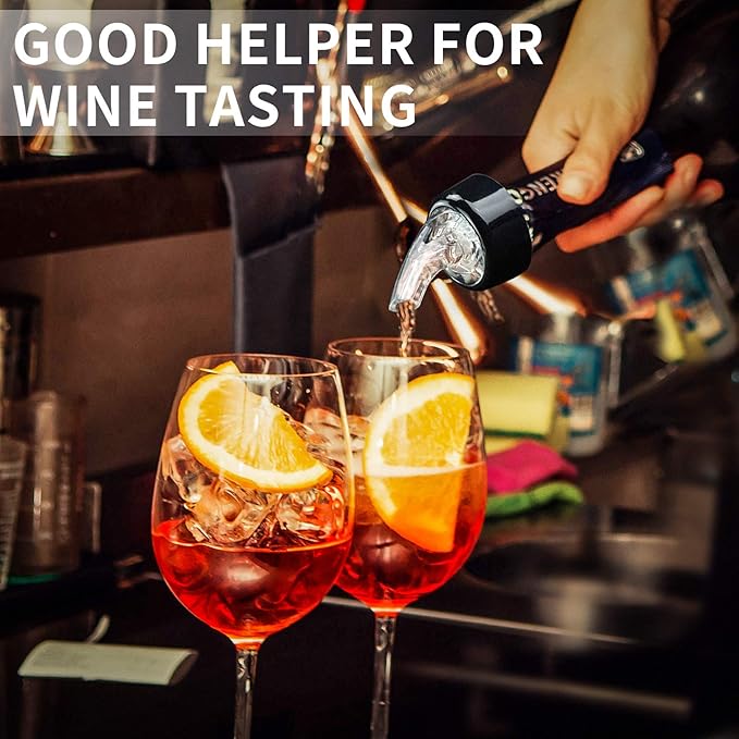 6pcs Wine Pourers with Flip Top