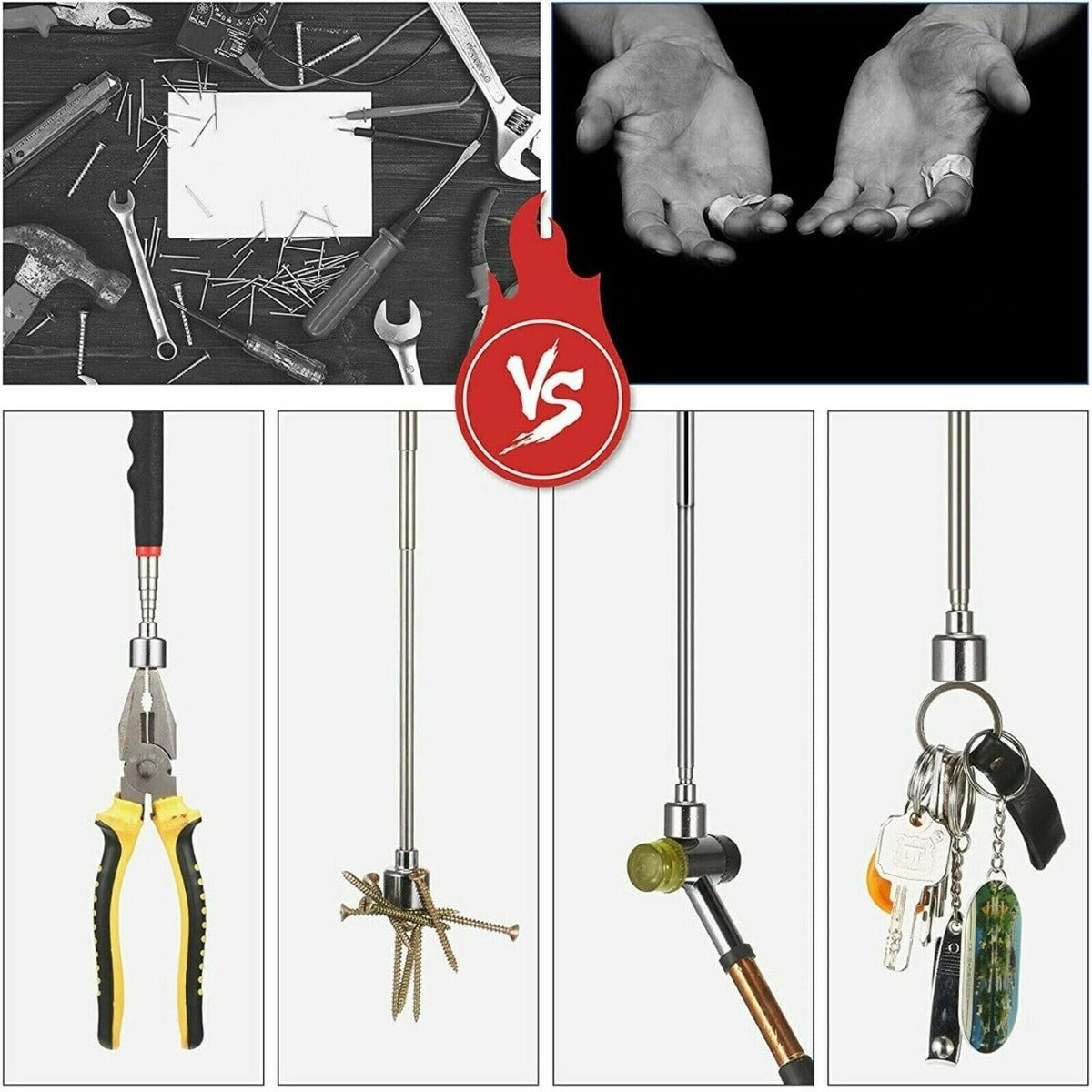 3PCS/OPP Magnet Telescopic Pick Up Tools