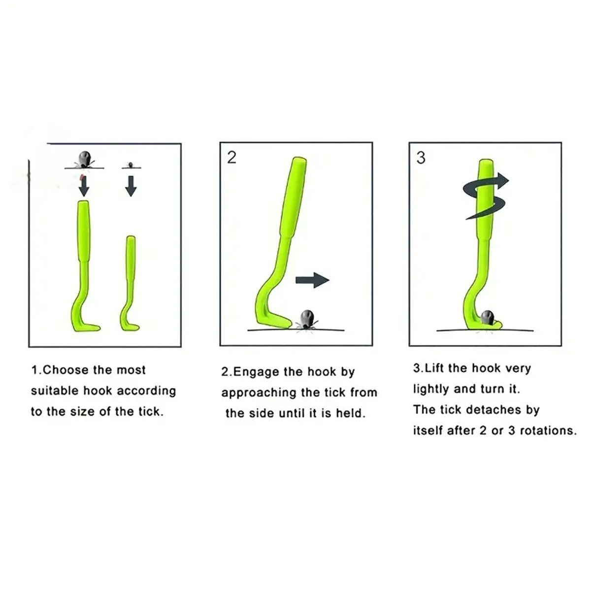 3pcs Pet Tick Remover Tool
