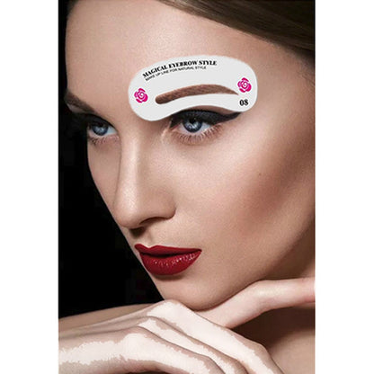 24 Styles Eyebrow Template Set